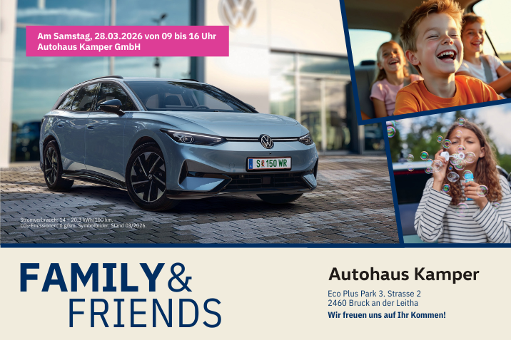 Volkswagen Erlebnisstag „Family & Friends“ im Autohaus Kamper