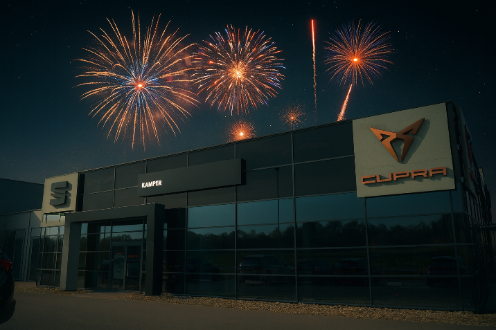 Prosit Neujahr vom Autohaus Kamper!